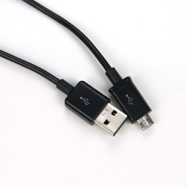 Svart 1st Micro USB Kabel Smartphone Laddningskabel 1m för Samsung Galaxy S3 S4 HTC WFR