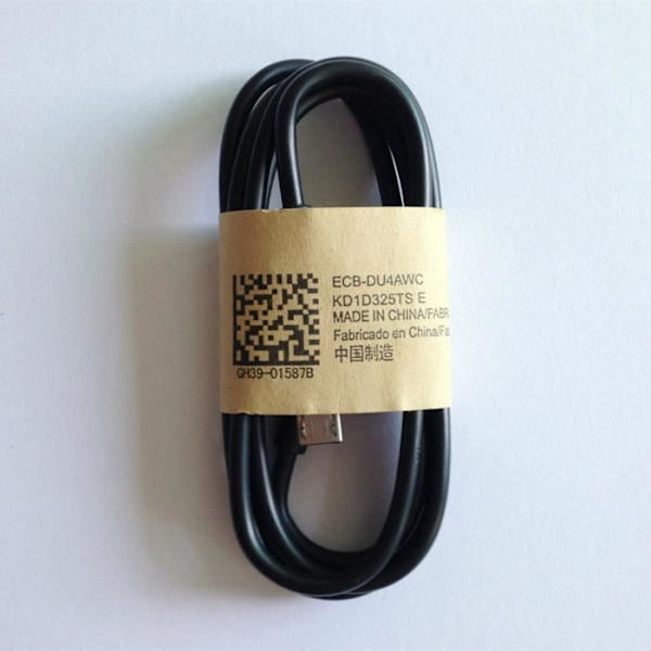 Svart 1st Micro USB Kabel Smartphone Laddningskabel 1m för Samsung Galaxy S3 S4 HTC WFR