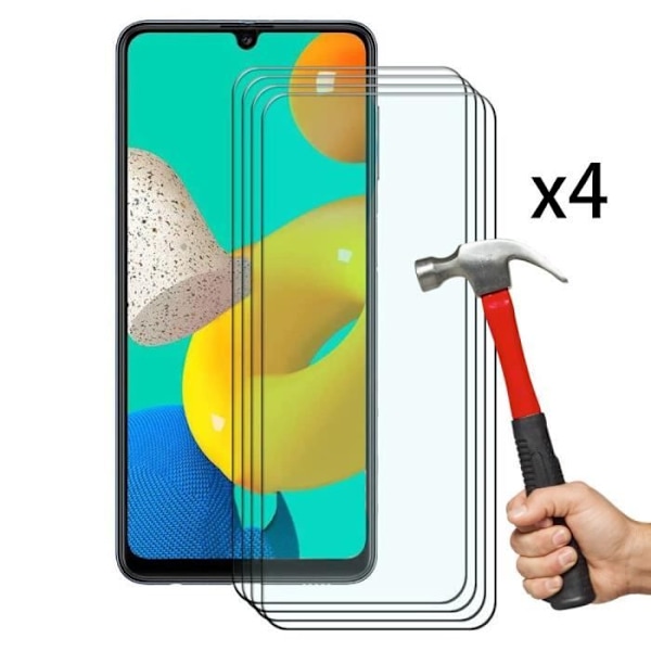 Härdat glas för Samsung M32 - PROSHOP - Höjd Definition Skärmframskydd Anti-Damm Mjukt Anti-Fläckar Transparent
