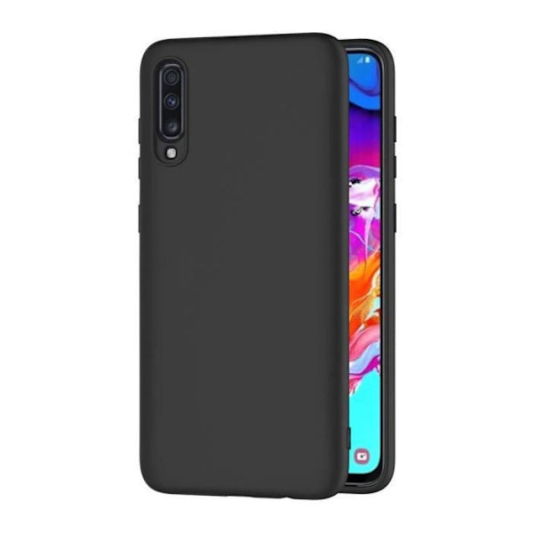 Skyddsfodral - Toproduits® - Samsung A70 - Svart - 2 härdade glasögon - Reptålig Svart