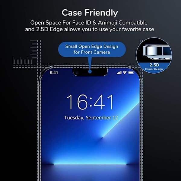 Advansia härdat glas för iPhone 13 [X1]