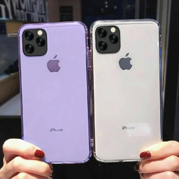 Tunt skal för iPhone 13 Pro (6.1') Lila och 2 skärmskydd i härdat glas