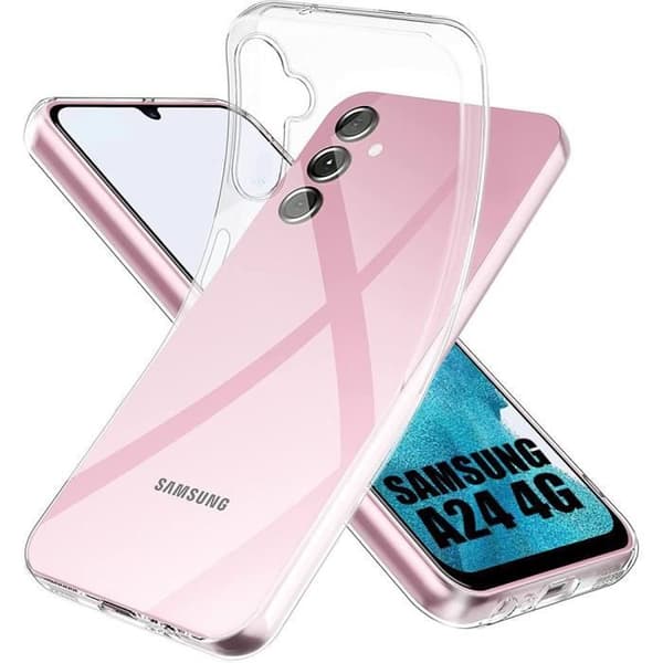 Skyddsskal - BOOLING - för Samsung Galaxy A24 - Flexibelt - Stötsäker - Transparent Transparent