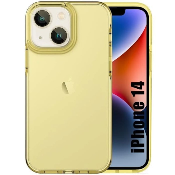 Gul mjuk skyddskal - BOOLING - För iPhone 14 - Repåfresistent, stötabsorberande, halkfri - Transparent Gul