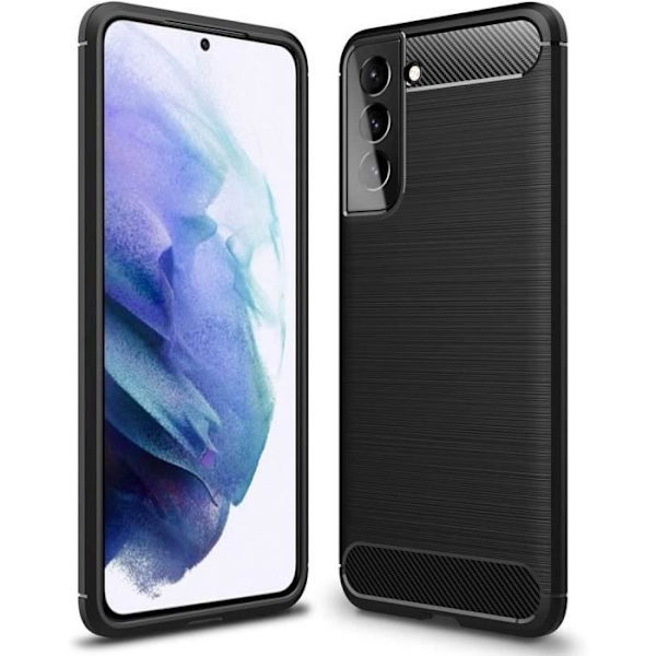Fodral för Samsung S21 (6,2") Svart Anti-Scratch Solid Stötsäker Tjock Flexibel