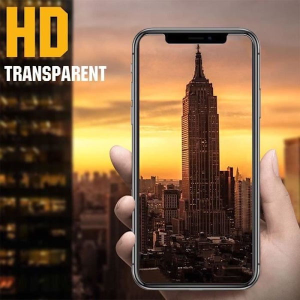 iPhone XR härdat glas, 2,5D skärmskydd, 9H hårdhet HD-glasskärmskydd för Apple iPhone XR 6,1" Klar Transparent