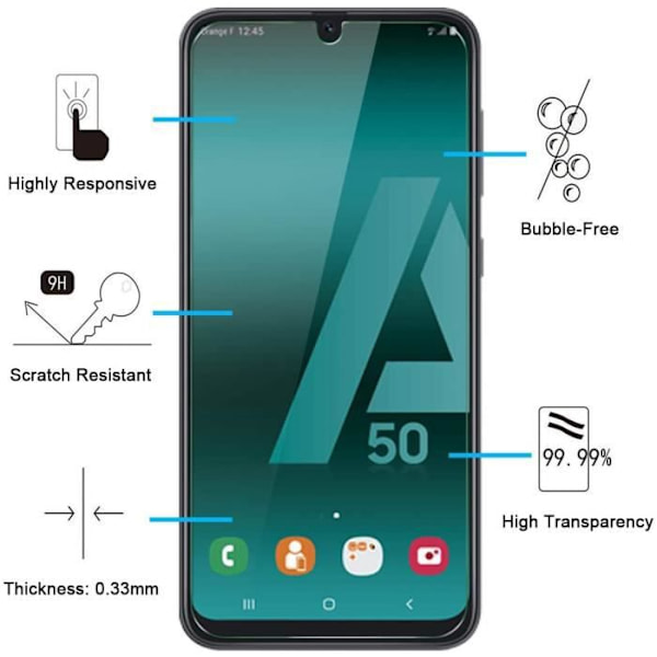 Advansia härdat glas för Samsung Galaxy A72 [X2]
