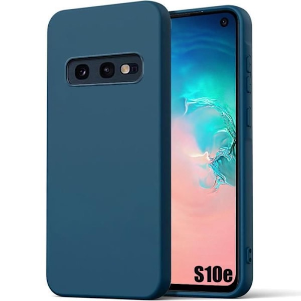 Fodral för Samsung Galaxy S10e (ej för S10), marinblått matt skydd Silikon Stötsäker Slim marinblå