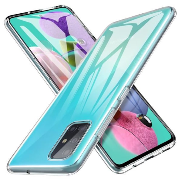 KuGi Samsung Galaxy A51 Fodral, Högkvalitativ slät silikonbaksida Skyddsfodral för Samsung Galaxy A51, Klar