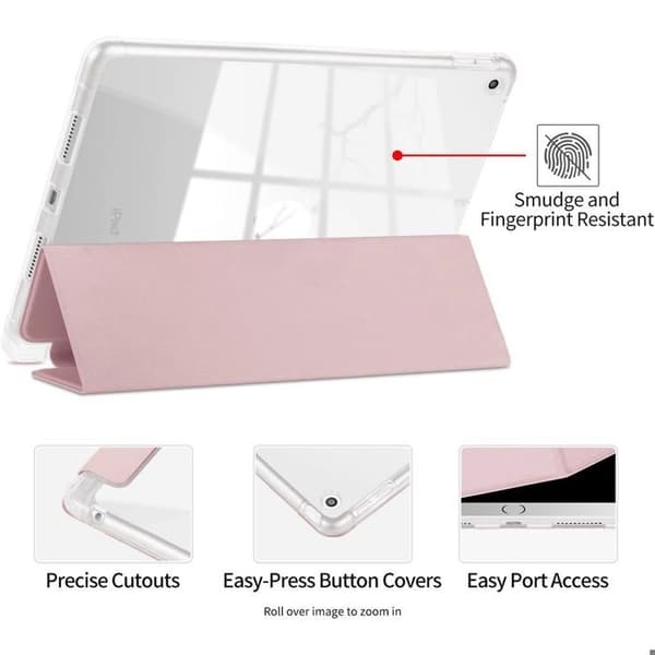Coque + Härdat Glas - BOOLING - för iPad 11" (A16) / 10,9" 10:e Generationen - Förstärkt Skydd - Rosa Ros