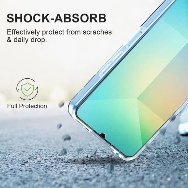 Skyddsskal - BOOLING - Samsung Galaxy A06 - Stöttålig - Transparent - Elegant Transparent