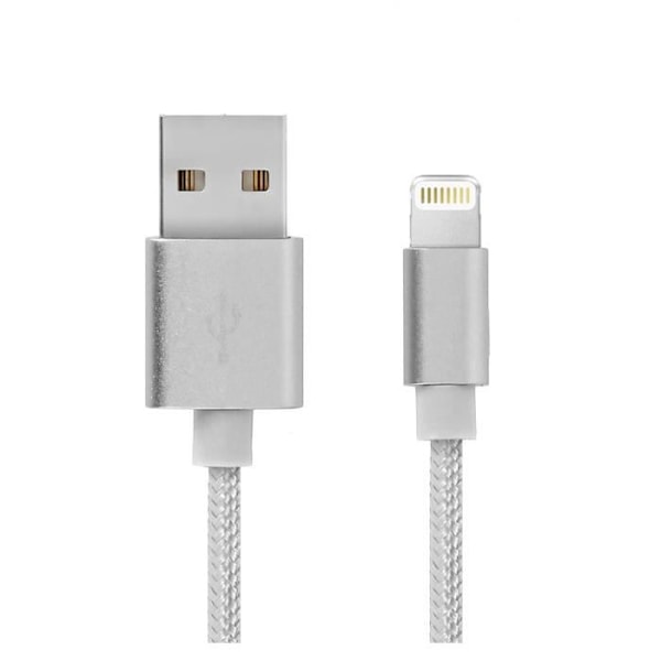 Paket med 10 motståndskraftig laddningskabel 1 meter laddare för iPhone 11 6.1" Silverfärg - Yuan Yuan Brand