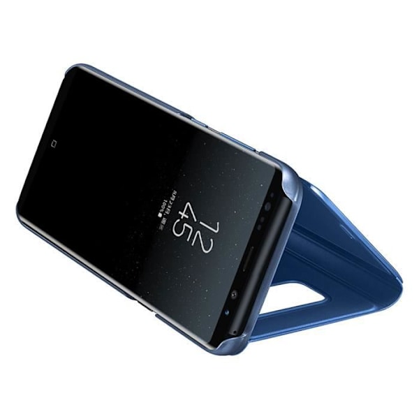 Fodral till Samsung Galaxy Note 8, Clear View Flip Case Cover Slim Translucent Mirror Cover - Blå