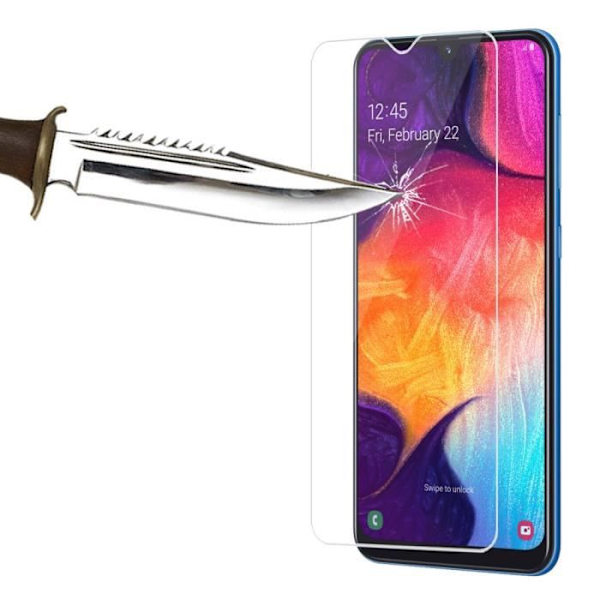 Skärmskydd - VCOMP - Samsung Galaxy A50 - Härdat glas - Set om 2 - Reptålig TRANSPARENT