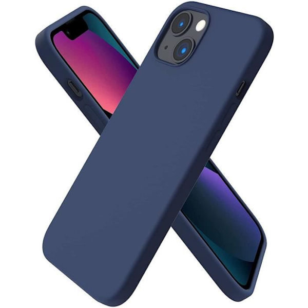 UltraSlim Fodral för iPhone 13 (6,1") Silikon Solid Marinblå PROSHOP® marinblå