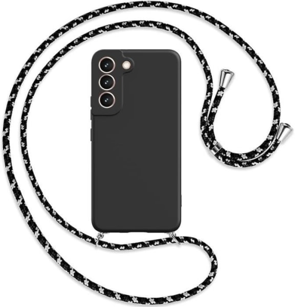 Skyddande Skal - BOOLING - för Samsung Galaxy S23 Plus - Matt Effek - Slim - Justerbar Svart Snöre Svart
