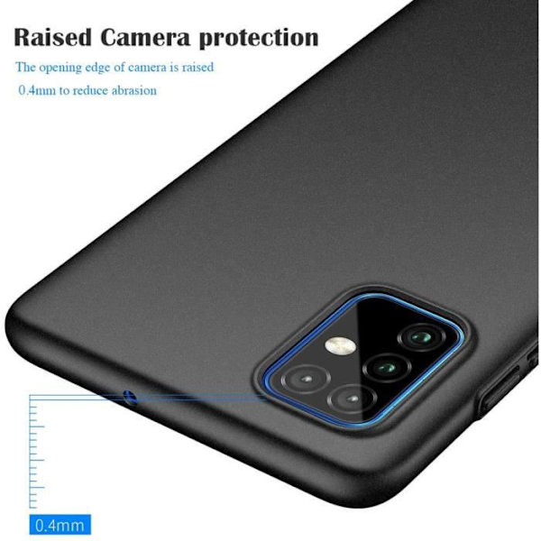 Samsung A51-fodral, matt finish [Ultra Light] [Ultra Thin] Anti-Scratch Hard Shell Fodral Skal för Samsung Galaxy A51(2020) 6