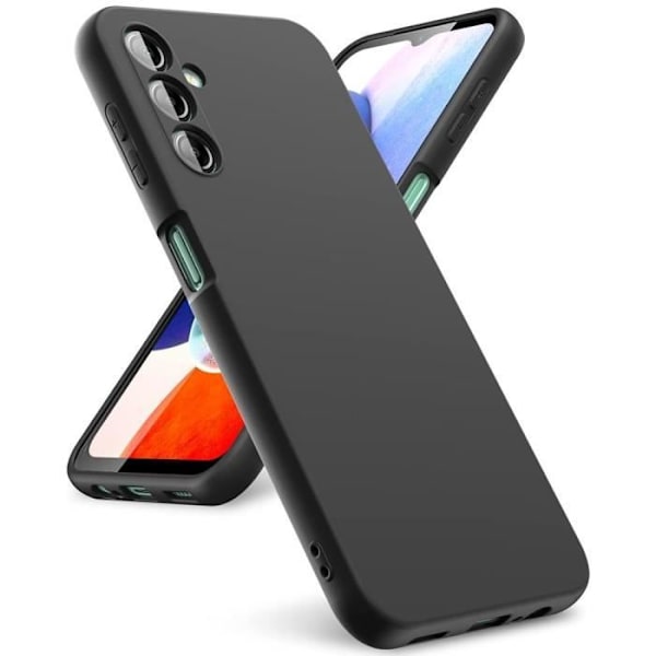 Skyddsskal - Samsung - Galaxy A14 - Silikon - Stötsäker - Lätt Svart