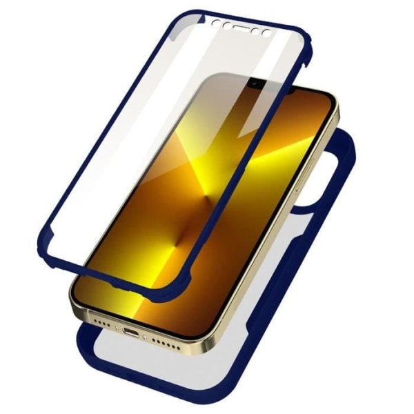 Skal för iPhone 13 Pro Max (6,7") 360 graders skydd silikon Marinblå