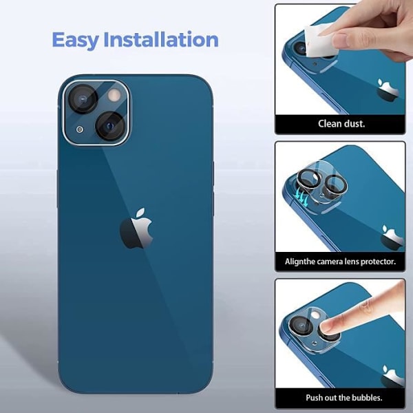 Skyddsfodral - Apple - iPhone 13 mini - Silikon TPU - Anti-fall - 2-pack härdat glas