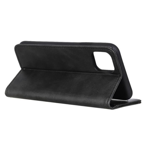 Plånboksfodral - Toproduits® - iPhone 13 Pro - Polyuretanläder - Härdat glas - Reptåligt Svart