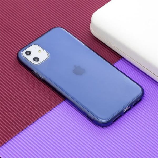 Mjukt flexibelt fodral för Apple iPhone 11 Pro (5,8"), genomskinligt fodral 2 STK härdat glasfilm + 1 ST TPU Silikon Slim Cover Blå
