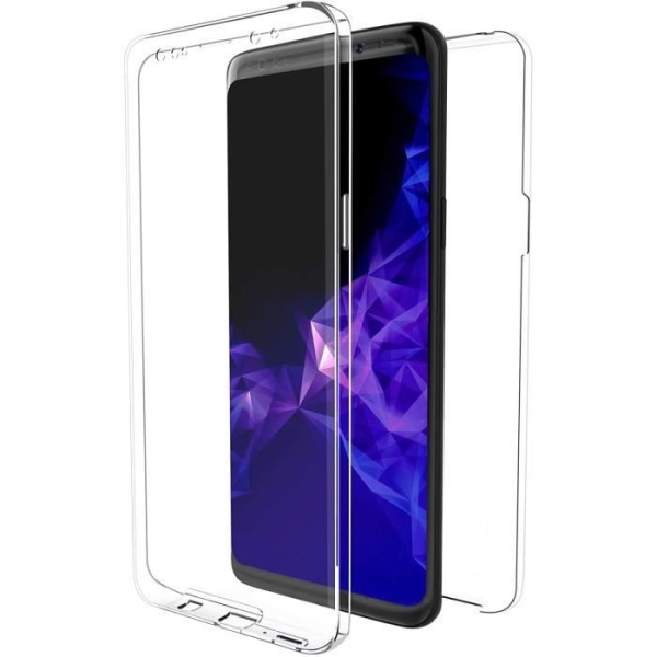 Fodral kompatibelt med Samsung Galaxy A10, 360 graders helkroppsskydd - Transparent silikongelfodral - TPU Fram och PC Baksida