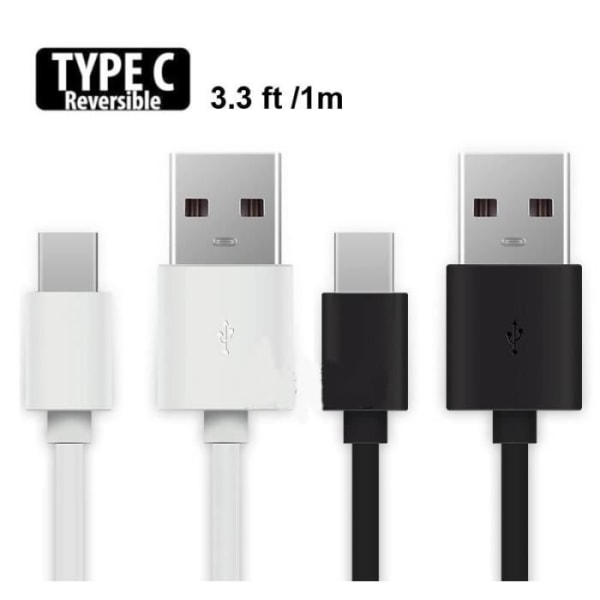 Svart USB-typ C-laddarkabel för Samsung Galaxy S8+ / S8 PLUS / A32017 / A52017 Färg: SVART