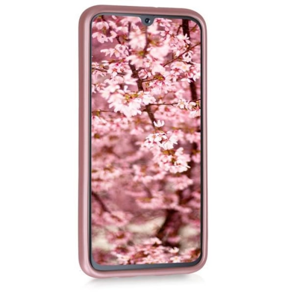 Etui - kwmobile - Samsung Galaxy A40 - Metallisk rosa guld silikone - Beskyttelse mod snavs - Fleksibel Brons