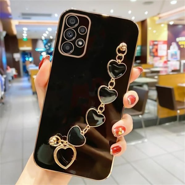 Armbandsfodral för iPhone 16 Pro Max, TPU-skydd Stötsäkert Anti-Scratch Ultra Slim Lättvikt - Svart