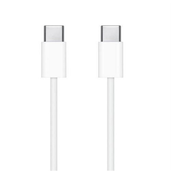 För Samsung Galaxy A50: USB-C till USB-C-kabel 100 cm Vit