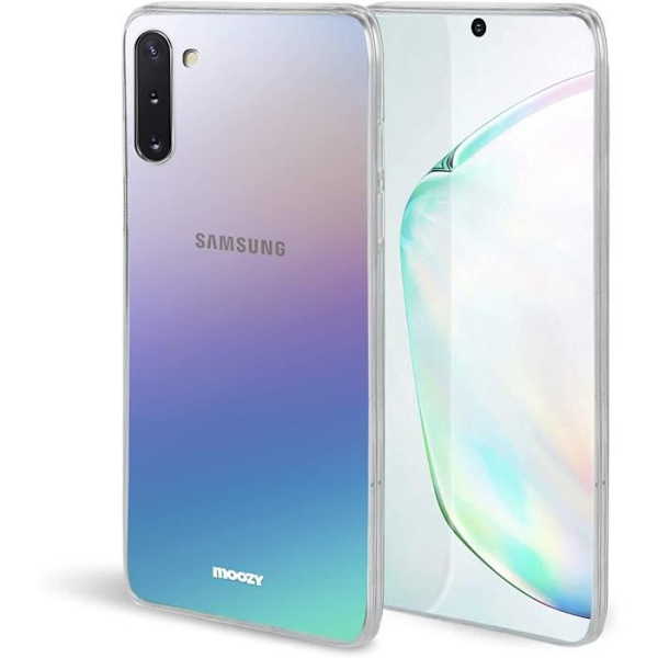 Helkroppsfodral för Samsung Note 10 Transparent silikon Stötsäker - 360 graders skydd fram och bak Fodral Cover CaseTA