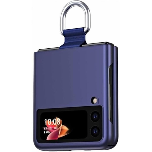 Skyddande fodral - BOOLING - Samsung Galaxy Z Flip 3 - Stötsäker - Mörkblå - Hård marinblå