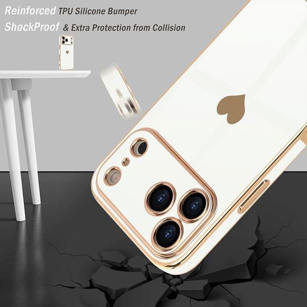 Axelremfodral - BOOLING - för iPhone 17 Pro - Mjuk Silikon Stöttålig - Vit Vit