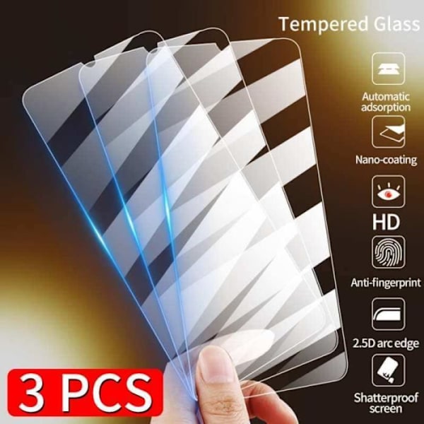 ha01490-Skärmskydd. 3 stycken. härdat glas till Samsung A32 5G, 3 st