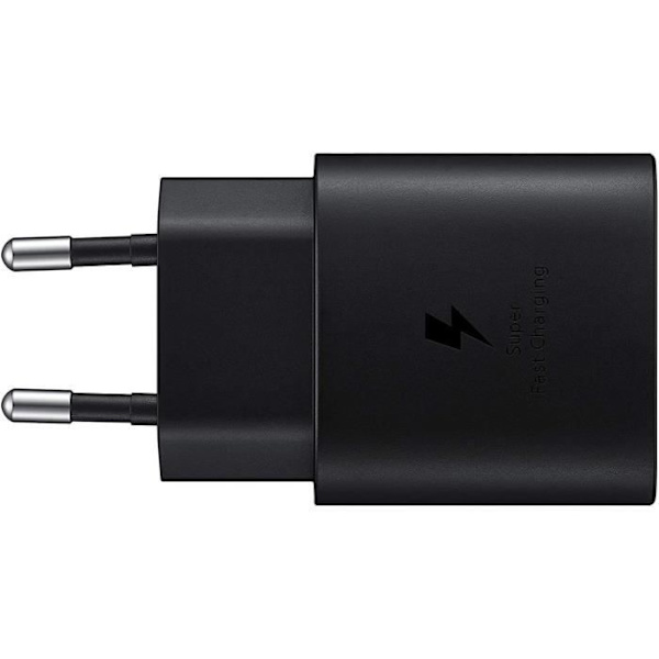 25W Usb-C snabbladdare kompatibel med Samsung Galaxy A54 - A34 - A14 - A23 - S23 Ultra - S23 - S23+ - Z Fold4 - Xcover [u790] Svart