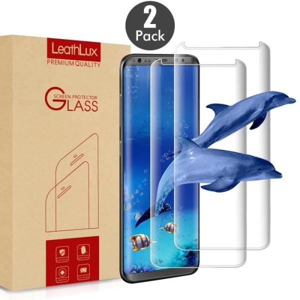 Til Galaxy S8, Tempered Glass [Bubbles Free] [Scratch Resistant] Ultratynd Gennemsigtig Skærmbeskytter til Galaxy S8 5.8"