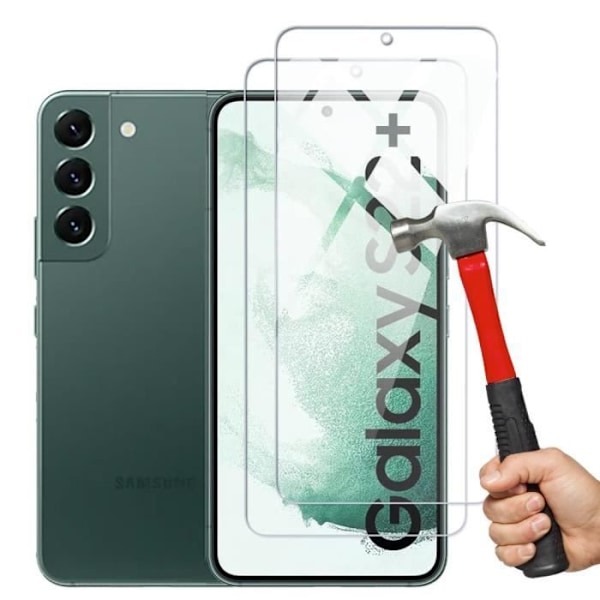 Verres Trempés PROSHOP för Samsung S22 Plus - 3D Böjd Stötabsorberande Skydd - 2 enheter Transparent