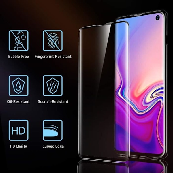 2st för Samsung Galaxy S10e / S10 Lite härdat glas skärmskyddsfilm Full täckning 9H Anti-Scratch Högdefinierad