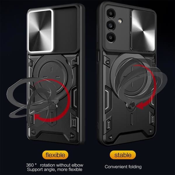Coque - BOOLING - för Samsung Galaxy A53 5G - Mörkblå - Stöttålig skydd - Ringfäste marinblå