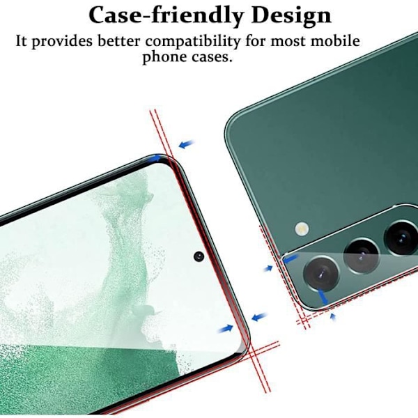 3D-skyddsfilm härdat glas för Samsung Galaxy S22 Plus 5G [Toproduits®]