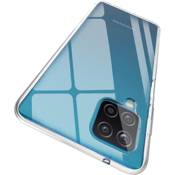 Samsung A12-fodral, ultratunt premium TPU-silikon Transparent Flexibelt skydd mot fingeravtryck, mjukt fodral kompatibelt med Samsung A12