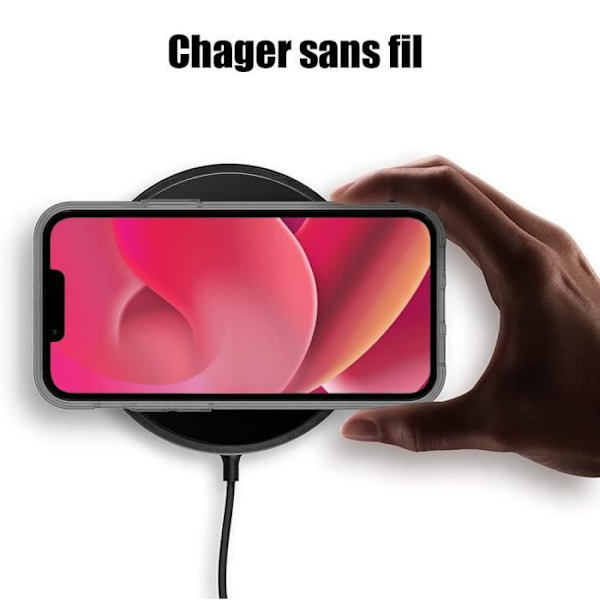 Silikonfodral till iPhone 14 Ljusgrå + 2 skyddsfönster i härdat glas