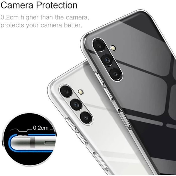 Skyddsskal - PROSHOP - för Samsung A13 5G - Flexibelt - Genomskinligt - Stötresistent Transparent