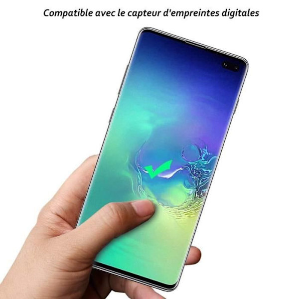 Fodral och skyddsfilm - Toproduits® - Samsung Galaxy S20 Plus - Härdat glas - Svart - Genomskinlig Svart