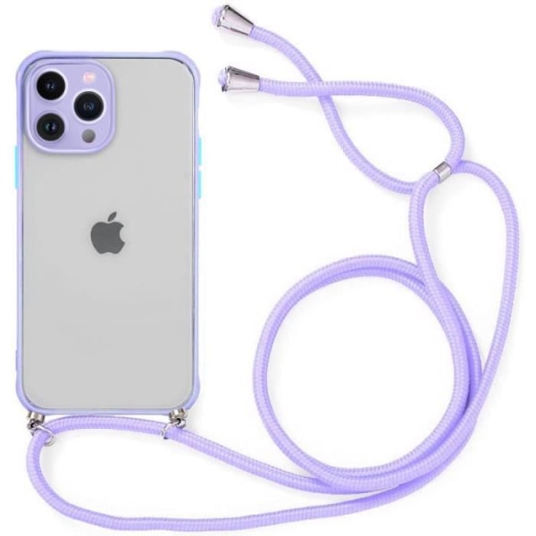 Beskyttelsescover til iPhone 13 Pro Max - PROSHOP - Stiv - Lilla - Semi-gennemsigtig - Frosted Lila