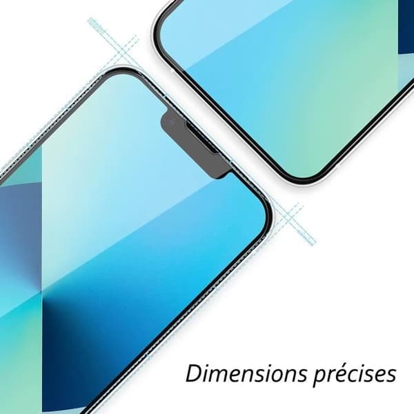 Skyddsfodral - Toproduits® - iPhone 13 Pro Max - Blå - 2 härdade glasögon - Reptålig Blå