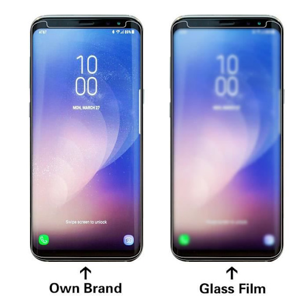 Skärmskydd - Samsung - Galaxy S8 Plus - Härdat Glas - 2-pack - Repellent mot repor