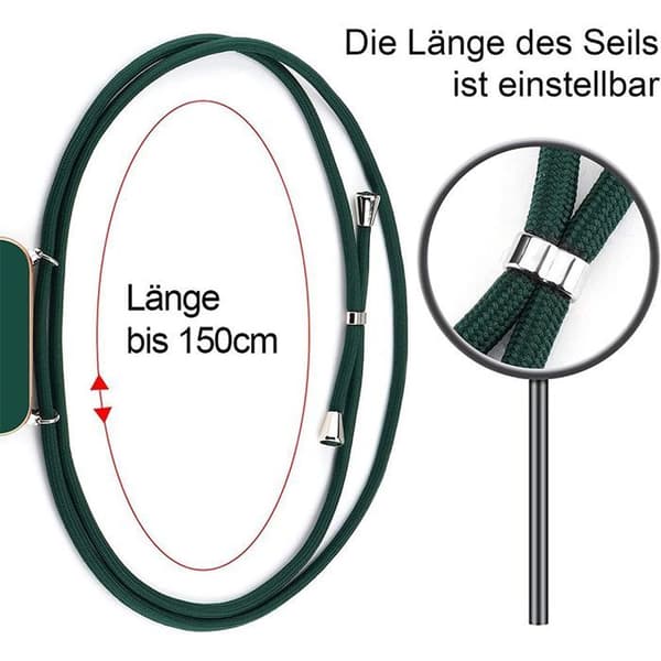 Bärband - BOOLING - för iPhone 17 Pro - Mjuk Anti-Rip Silikon Grön Natt Nattgrönt