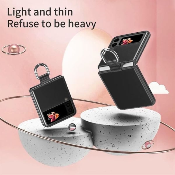 Skyddsskal - Samsung - Galaxy Z Flip 3 5G - Stötabsorberande - Svart - Metallspänne Svart